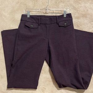Dark purple wide leg pant. Loft